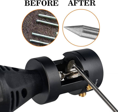 Solid Spare Tungsten Grinder & Sharpener Multi-Angle Offsets Head Tool For TIG Welding