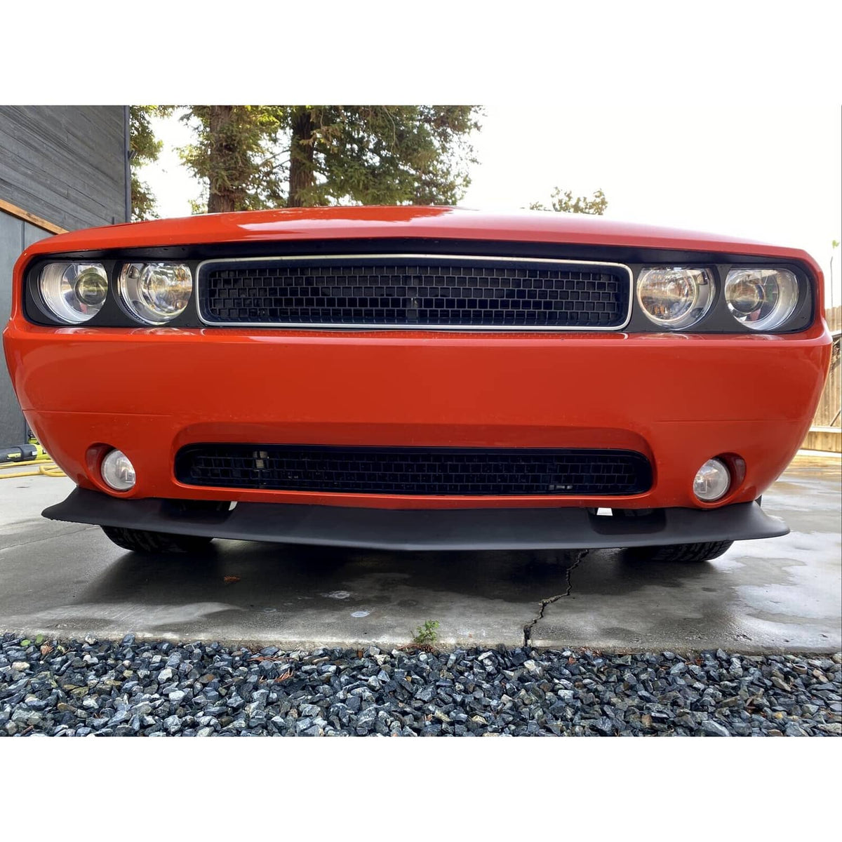 Solid Spare For Dodge Challenger 2008-2014 SRT Style Front Bumper Chin Spoiler Splitter Lip