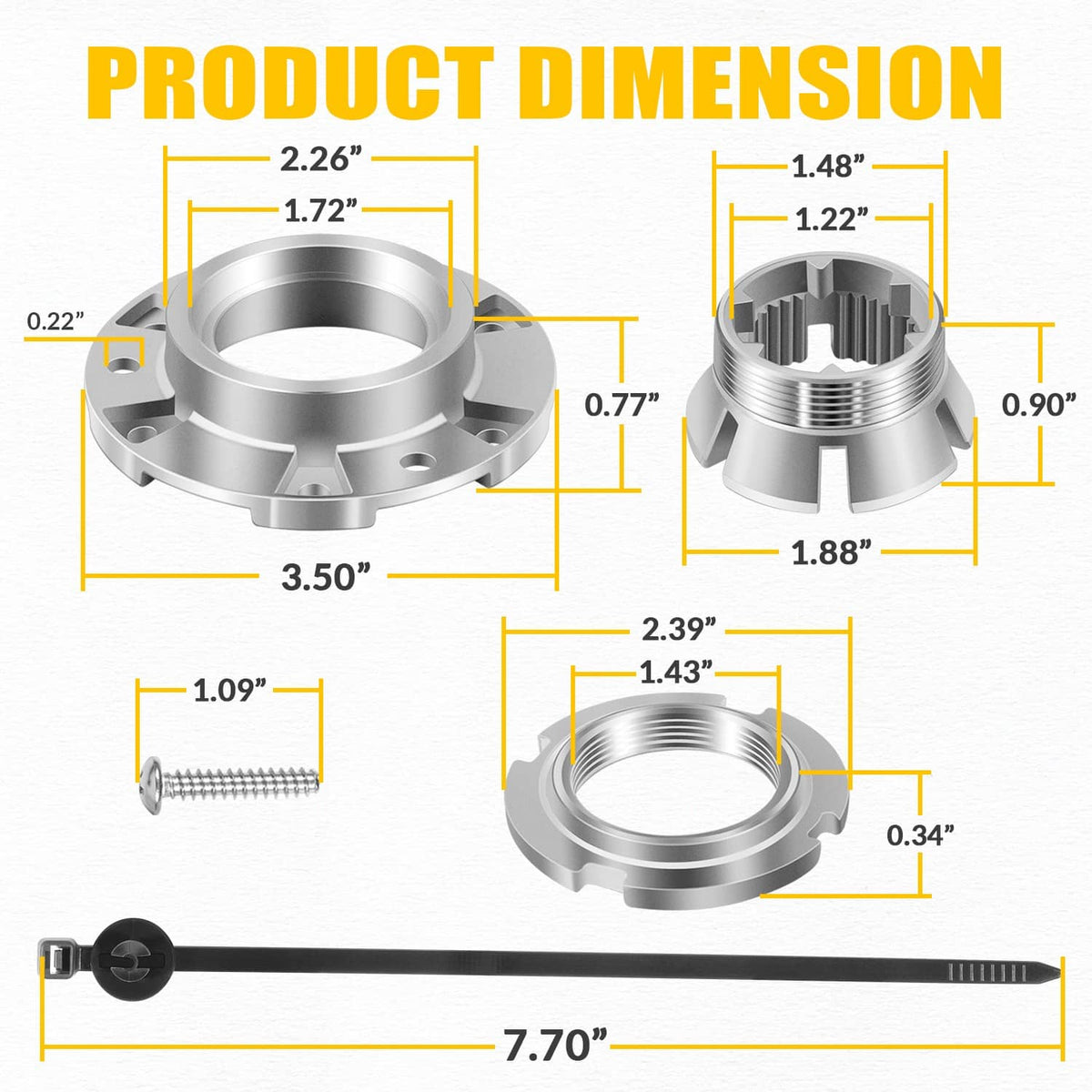 Solidspare W10324651 Washer Basket Drive Hub Kit Replacement fit for Whirlpool Maytag Amana