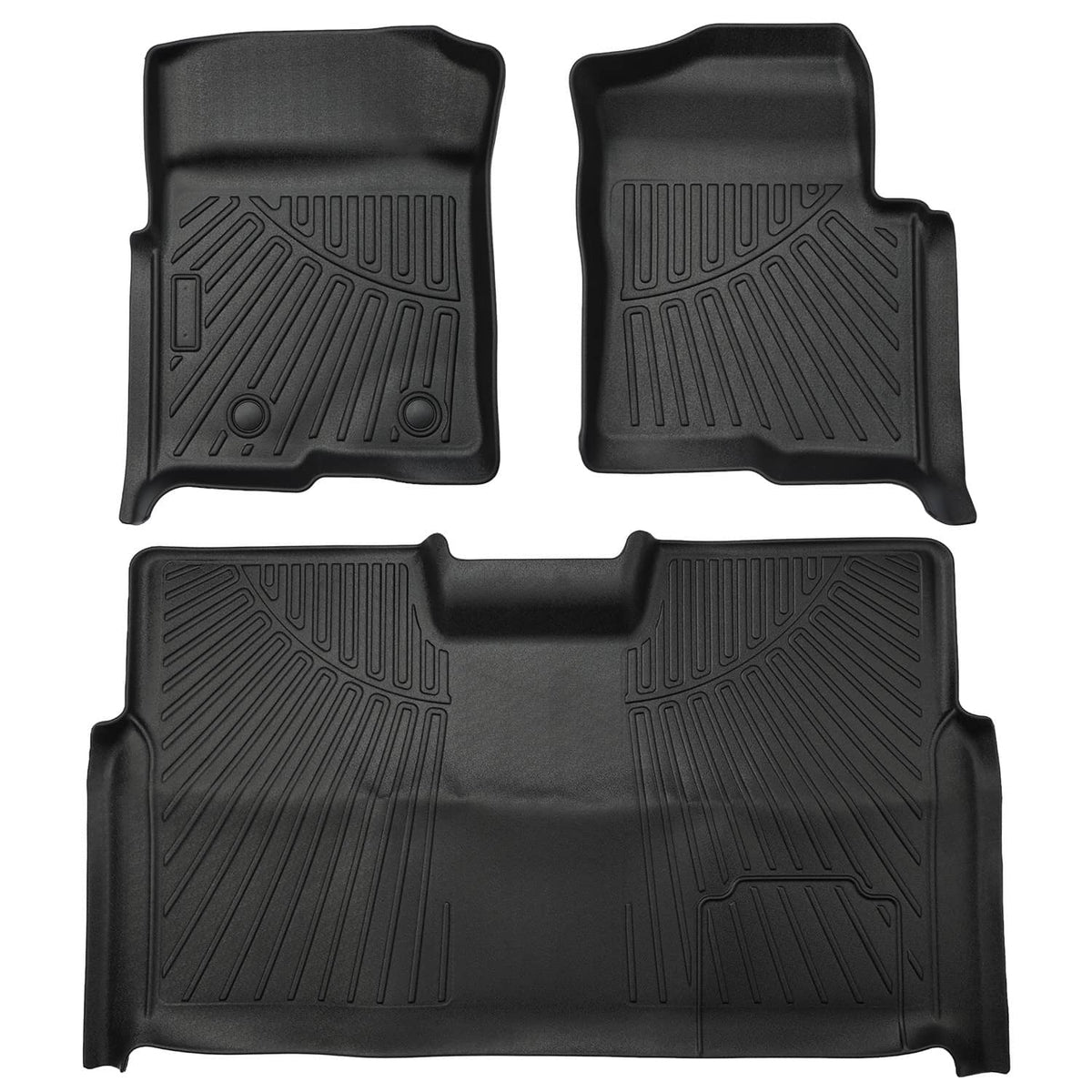 Solidspare Floor Mat for Ford F-150 SuperCrew/Crew Cab 2010 2011 2012 2013 2014 Bucket Seat