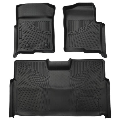 Solidspare Floor Mat for Ford F-150 SuperCrew/Crew Cab 2010 2011 2012 2013 2014 Bucket Seat