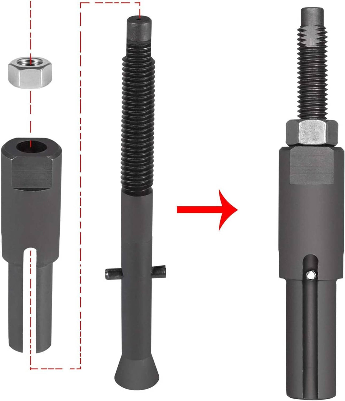 Solid Spare 7222 Injector Tube Remover Installer Kit for GM 6.6L Duramax Diesel J-45910