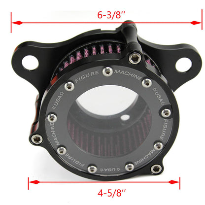 Solidspare Lucency Air Cleaner Intake Filter Systems For Harley Sportster XL 883 1200 04-17
