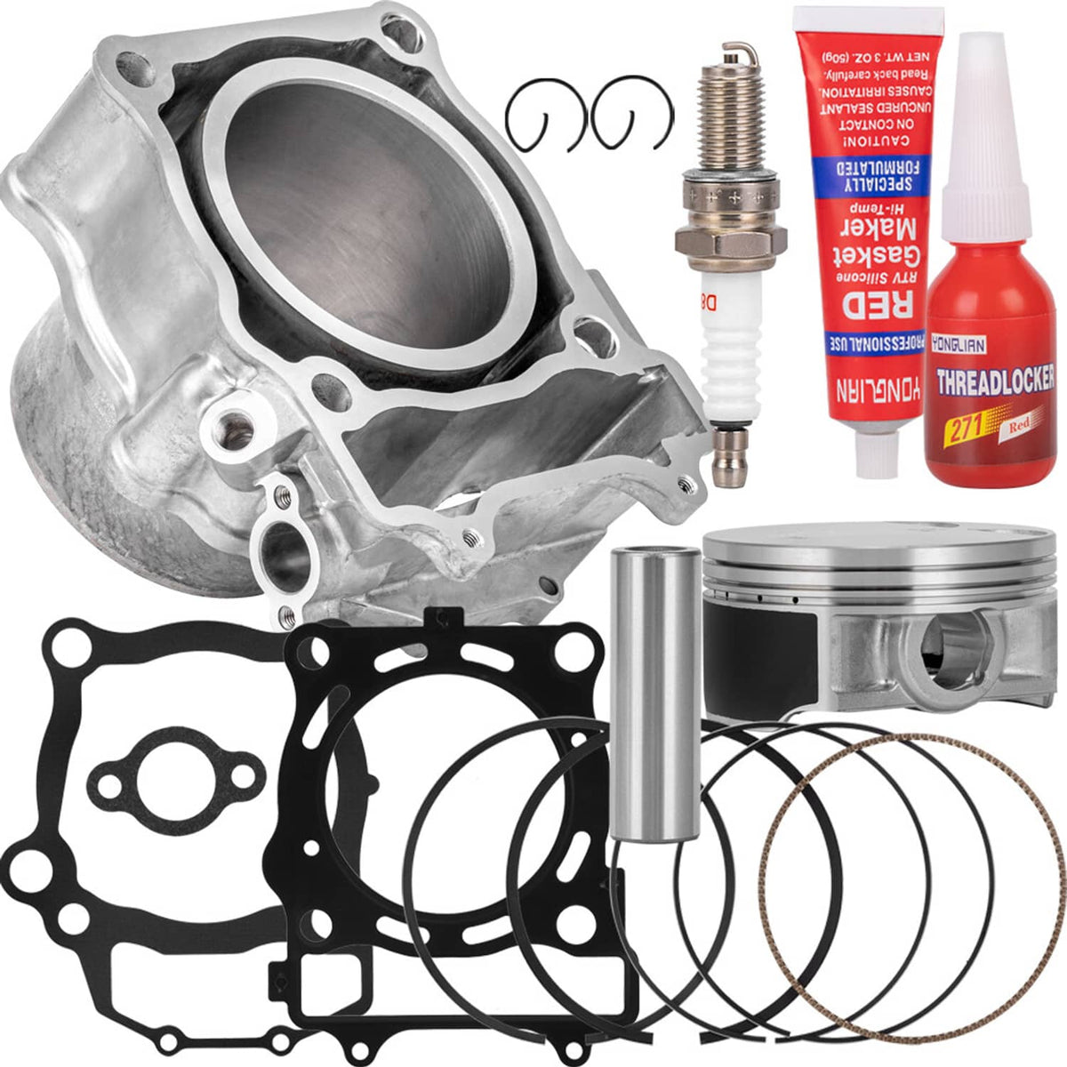 Solidspare 96.6mm Cylinder Piston Gasket Top End Kit For Polaris Sportsman 550 XP EPS 09-14