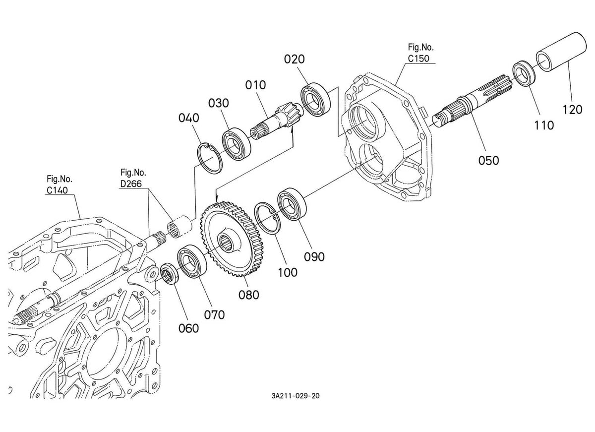 Solid Spare Front Axle Oil Seal Fit for Kubota L2500DT L2550DT L2550DT-GST L2600DT L2650DT