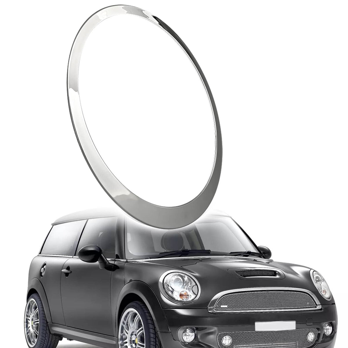 Solid Spare Chrome Headlight Bezel Ring Trim Right Side For R55 R56 Mini Cooper 2007 08-15