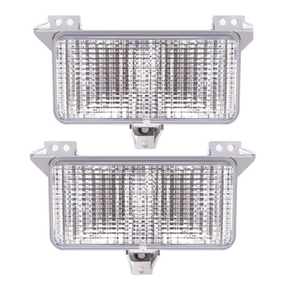 Solid Spare Turn Signal Corner Park Lights Lamps Pair For Chevy GMC 1983-1991 Pickup Truck
