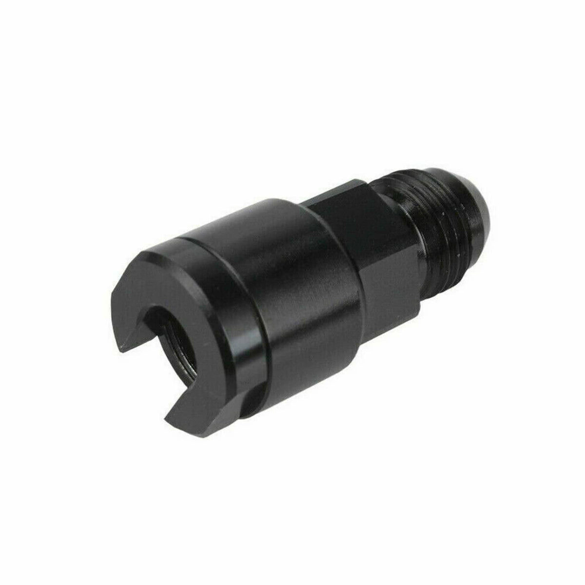 Solidspare Black 8 AN Fuel Adapter Fitting to 3/8 GM Quick Connect LS W/ Thread Female
