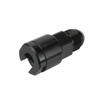 Solidspare Black 8 AN Fuel Adapter Fitting to 3/8 GM Quick Connect LS W/ Thread Female