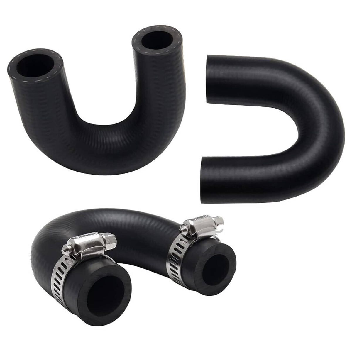 Solidspare LS Heater Core Bypass Delete Hose Coolant Crossover w/ Clamps For Chevy Pontiac