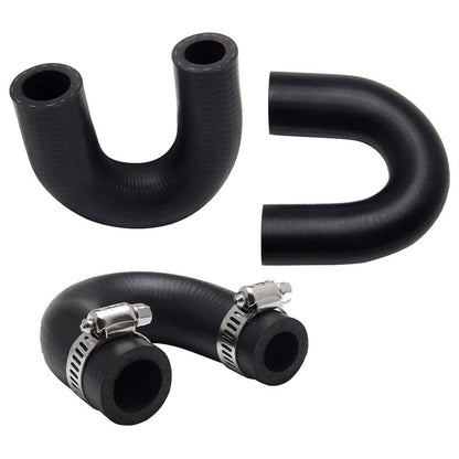 Solidspare LS Heater Core Bypass Delete Hose Coolant Crossover w/ Clamps For Chevy Pontiac