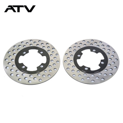 Solidspare Front Brake Calipers & Brake Rotors For Yamaha Grizzly 350 400 450 YFM 2007-2014