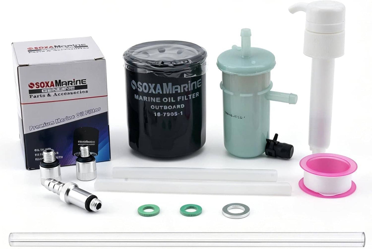 Solid Spare Outboard Oil Change Service Kit Suzuki DF70A/75A/80A/90A 15410-87L00 16510-96J00