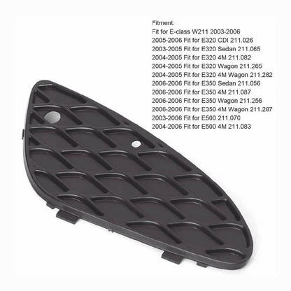 Solid Spare Pair Front Bumper Lower Cover Grille Left& Right for Mercedes W211 E-class E320