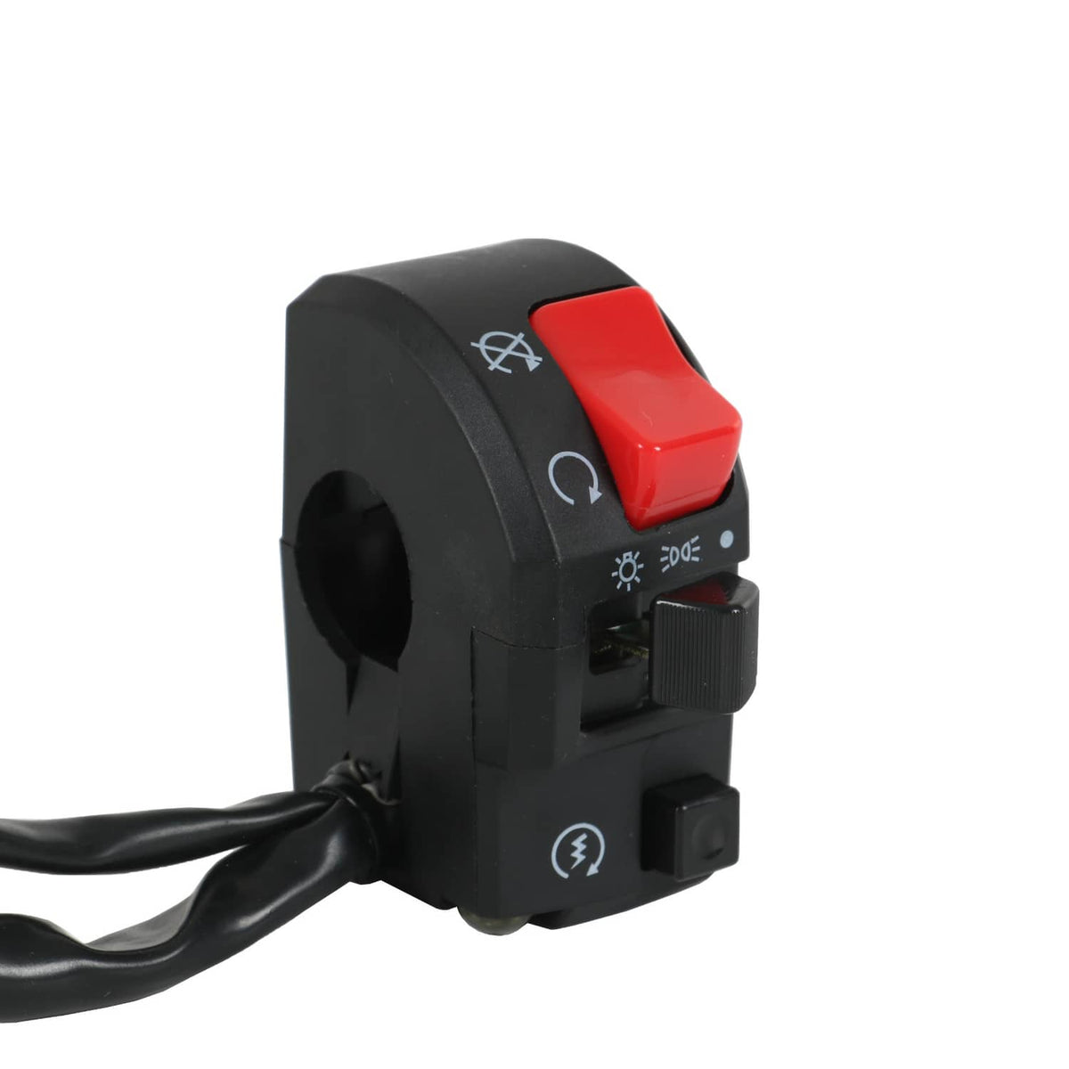 Solidspare 7/8" Motorcycle Handlebar Horn Button Turn Signal Fog Light Controller Switch