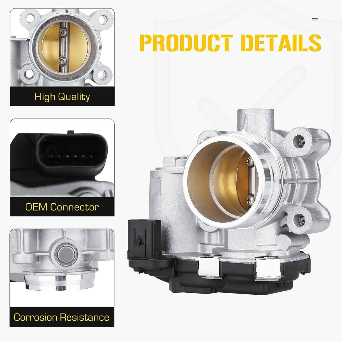 Solidspare Throttle Body for 2016-2019 GM Cruze Encore 1.4L Malibu Equinox 1.5L 12671379