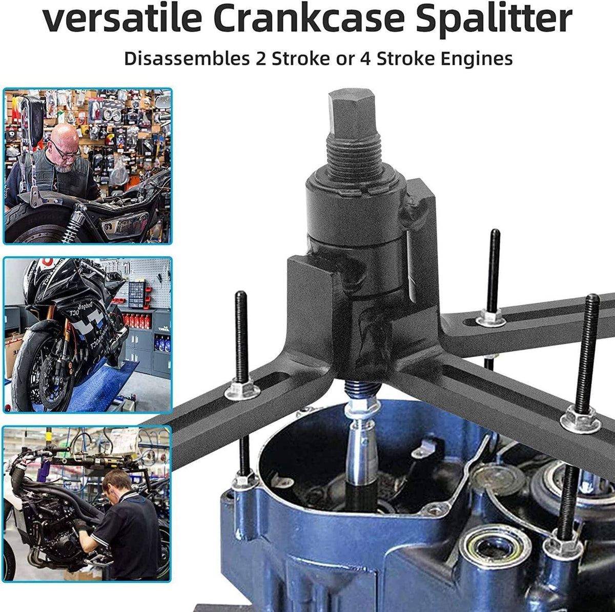 Solidspare Black Crank Case Splitter Separator & Crank Puller Installer Tool Dirt Bike ATV