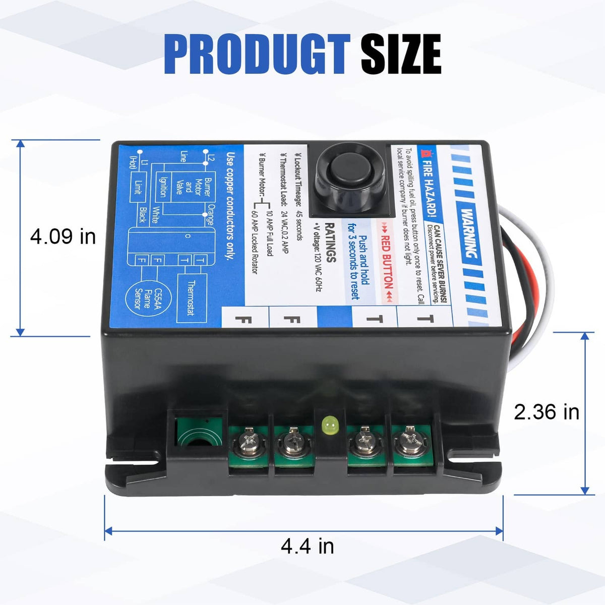 Solidspare Intermittent Ignition Oil Primary Control For R8184G1427 R8184G1138 1147017
