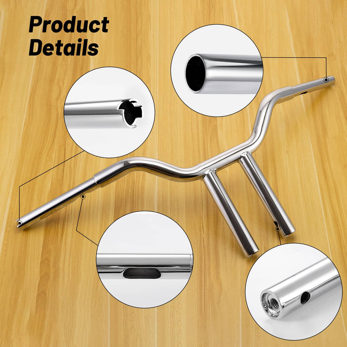 Solidspare Fit For Harley Softail Sportster Dyna Road King 14" Evil | MX-T Bars Handlebar