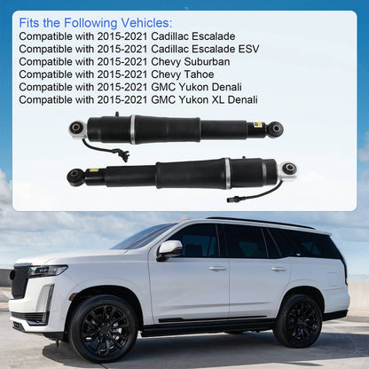 Solidspare Pair REAR Air Shock Absorbers for 2015-20 Escalade Suburban Tahoe Yukon 84176675