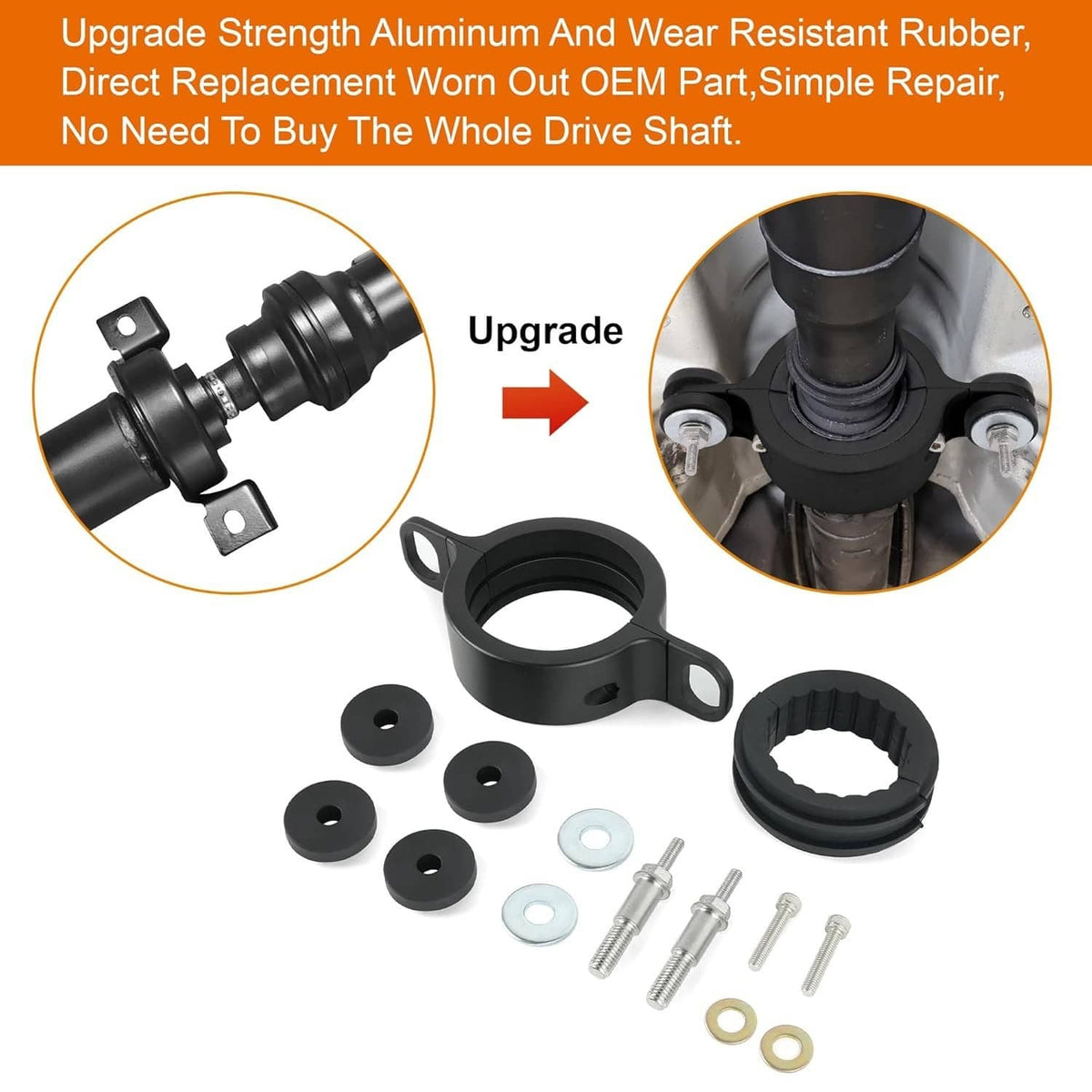 Solid Spare for Dodge WD Durango 2011+ Upgrade Driveshaft Center Support Bearing Carrier