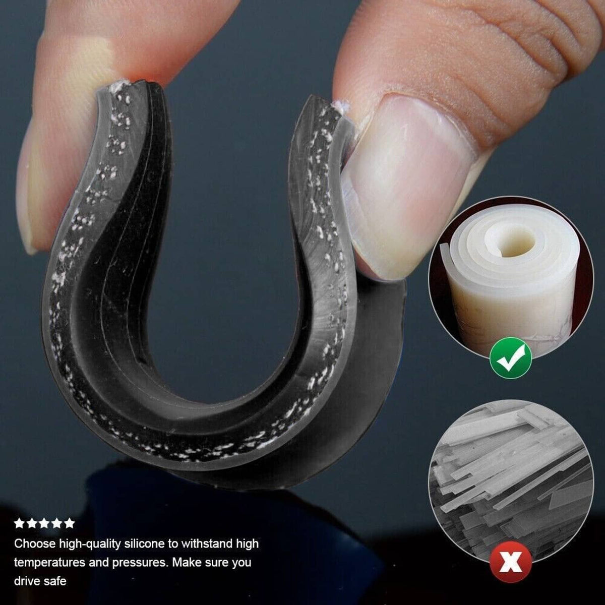Solidspare Silicone Radiator Heater Hose Kit For Honda Civic D15 D16 EG EK 1992-2000 Black