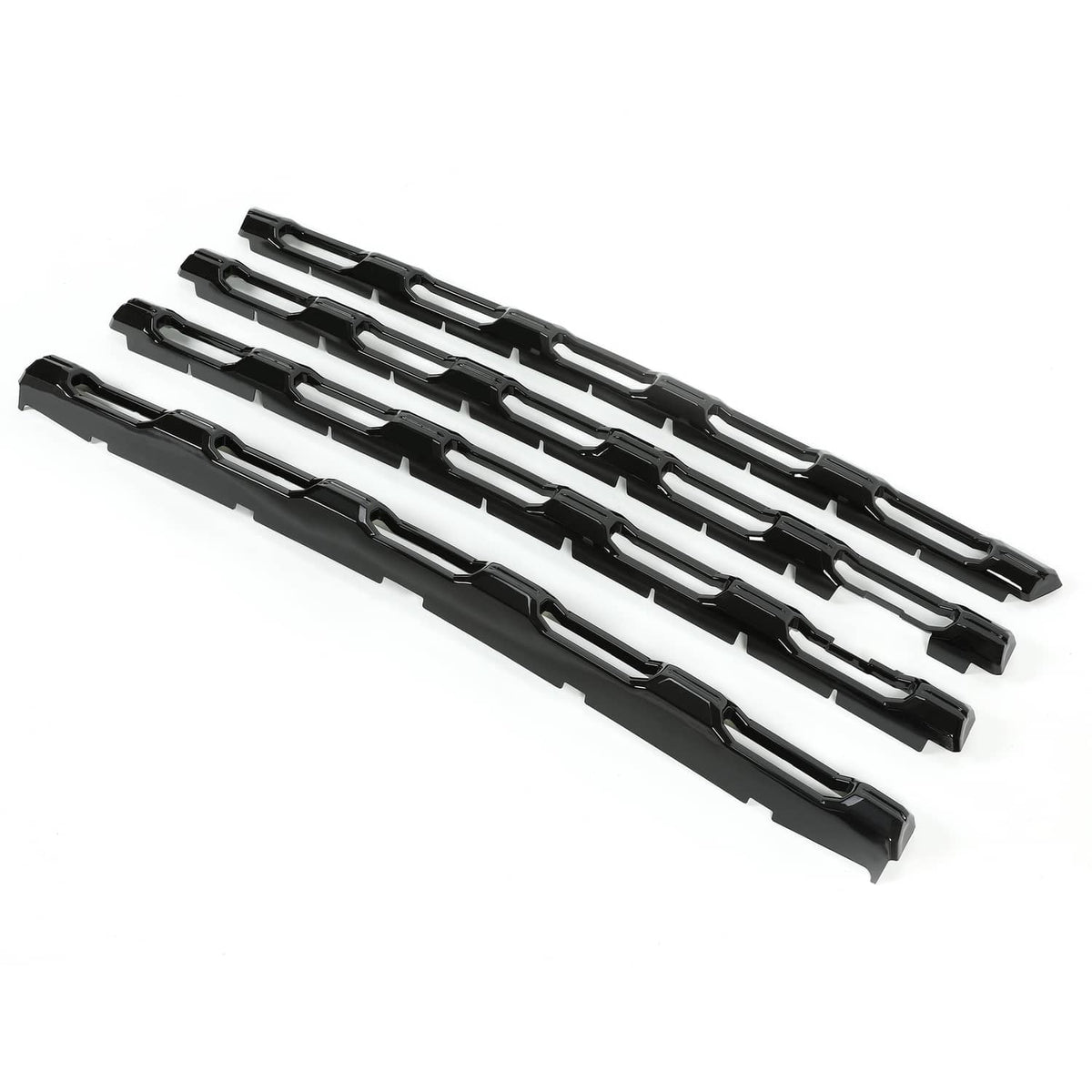 Solid Spare Gloss Black Painted For Chevy Silverado 2500 3500 HD 20-23 Grille Insert Overlay