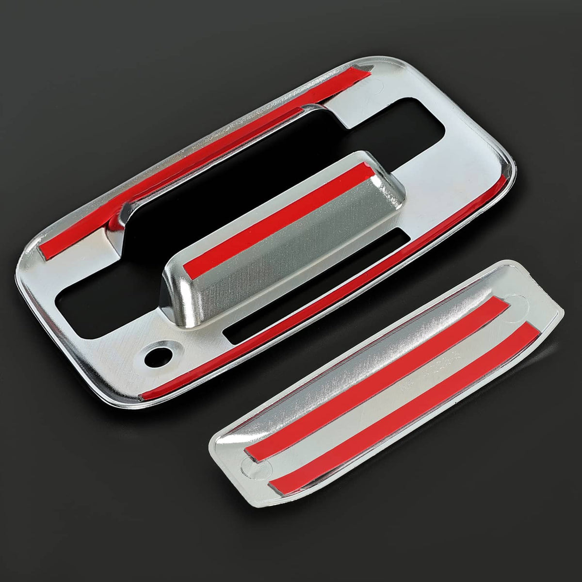 Solid Spare For Ford F-150 F150 4 Door 2004-14 Chrome Outside Tailgate Handle Cover Overlay