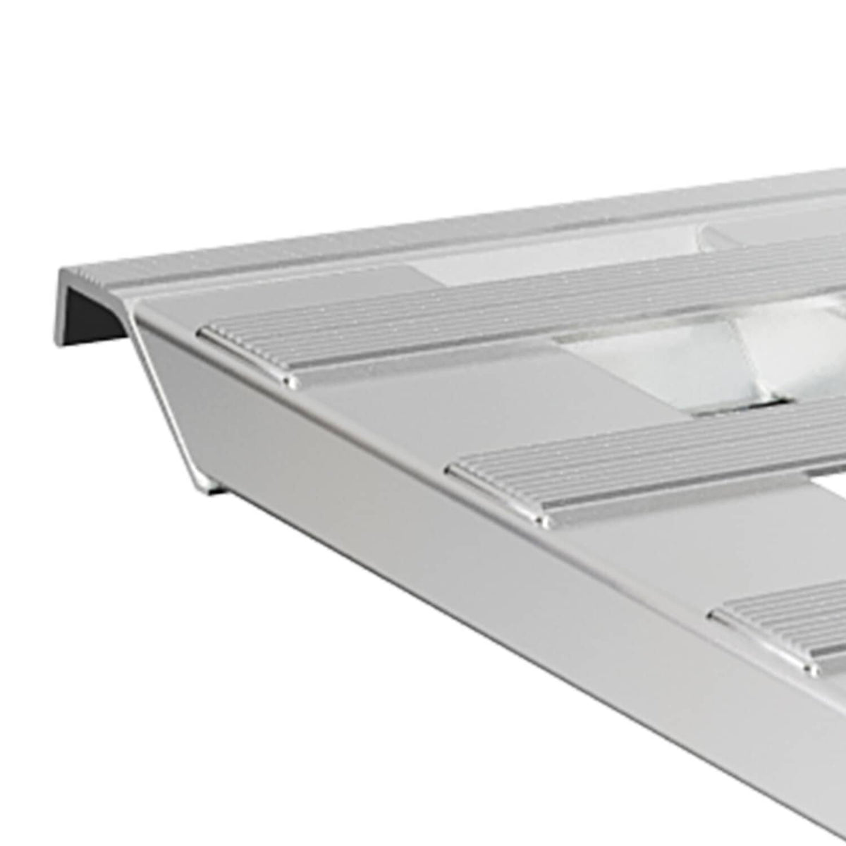 Solidspare 8500Lbs 72" X 15" Aluminum Hook Ramps Car Trailer Truck 1 Pair Ramps Hook End