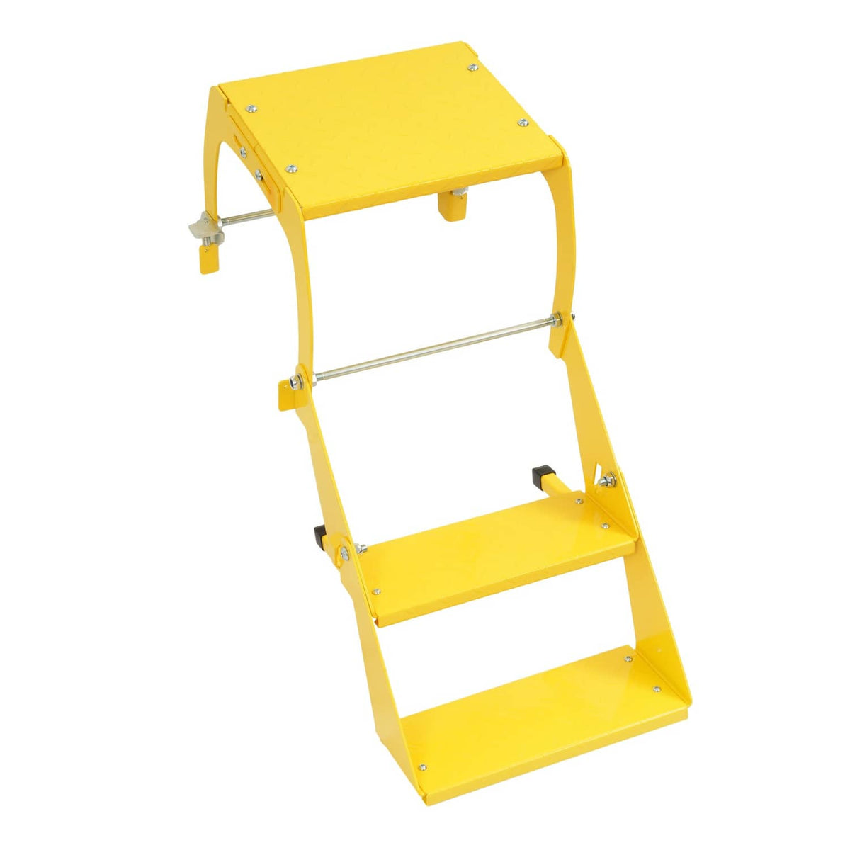 Solid Spare 2-Step 400 lb Truck Trailer Tire Step Non-Slip Platform Folding Heavy Duty