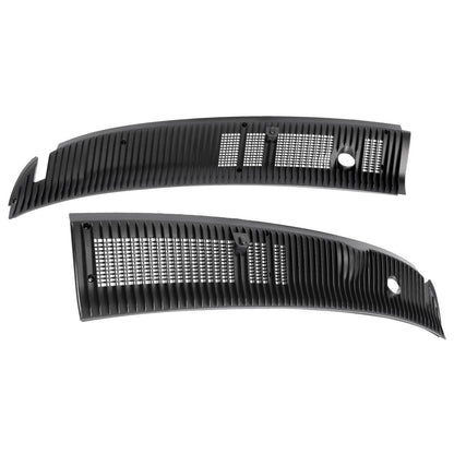 Solid Spare Wiper Cowl Panel Grille Screen ABS For Ford E VAN E-150 E-250 E-350 Super Duty