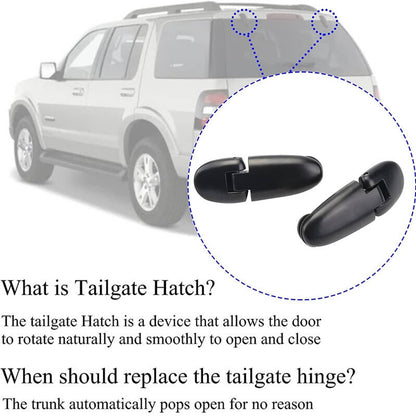 Solidspare Pair Rear Back Door Tail Gate Glass Window Hatch Hinge For Ford Explorer Sport