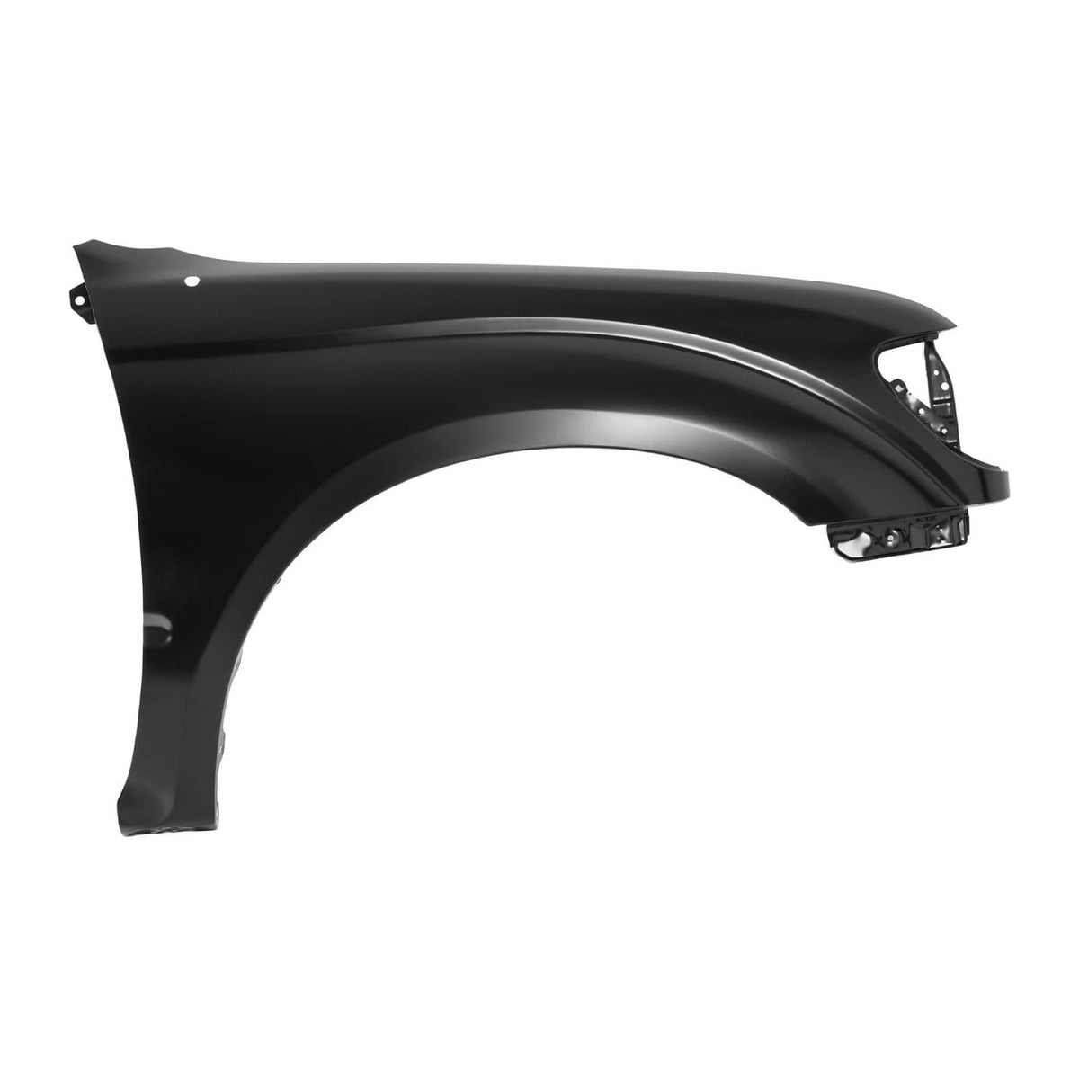Solid Spare Front Fender For 2001-2004 Toyota Tacoma Passenger Side Black Steel TO1241180