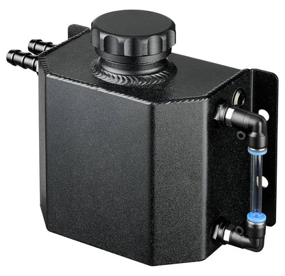 Solidspare 1L Aluminum Radiator Coolant Overflow Bottle Recovery Water Tank Reservoir