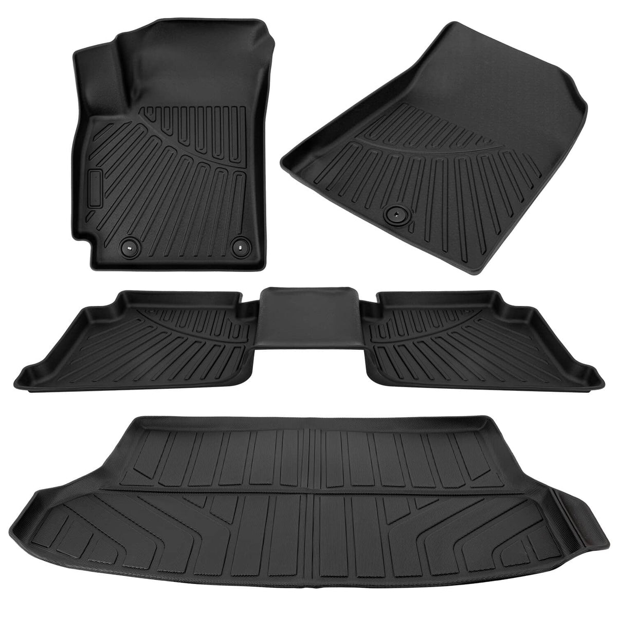 Solidspare Front and Rear Floor Mats & Trunk Cargo Liner for Kia Seltos 2021-2025 Full Set