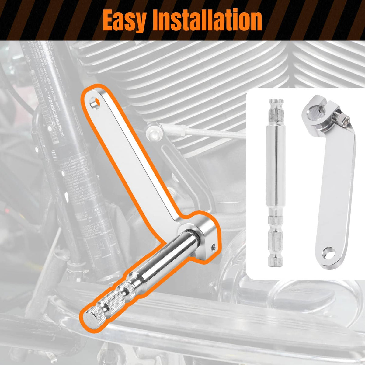 Solidspare Shifter Shift Rod Lever & Shaft Fit For Harley Electra Street Road Glide 84-16