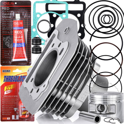 Solidspare Cylinder Barrel Piston Gasket Kit for Kawasaki Prairie KVF300A KVF300B 1999-2002