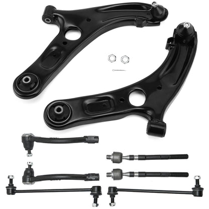 Solidspare Front Control Arm Ball Joint Tie Rod Sway Bar Fit For Hyundai Elantra 2013-2016