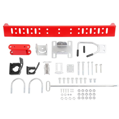 Solidspare Red Trimmer Rack Enhancing safety For lawn Mower 1"-2" Roll Bar Trimmer Holder