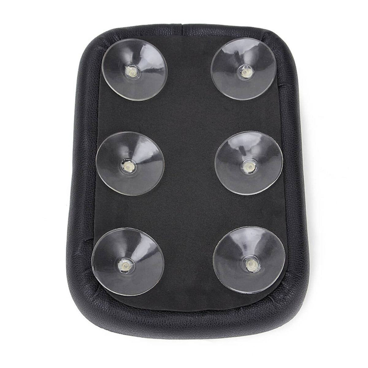 Solidspare Motorcycle Rear Passenger Seat Pad Pillion 6 Suction Cup For Harley Honda Bobber