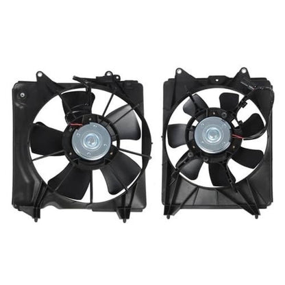 Solidspare AC Condenser and Radiator Cooling Fan Assembly Fit For 2016 2017 2018 Honda HR-V