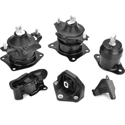 Solidspare 6PCS Engine Motor & Transmission Mount Set For 2003-2007 Honda Accord 2.4L Auto