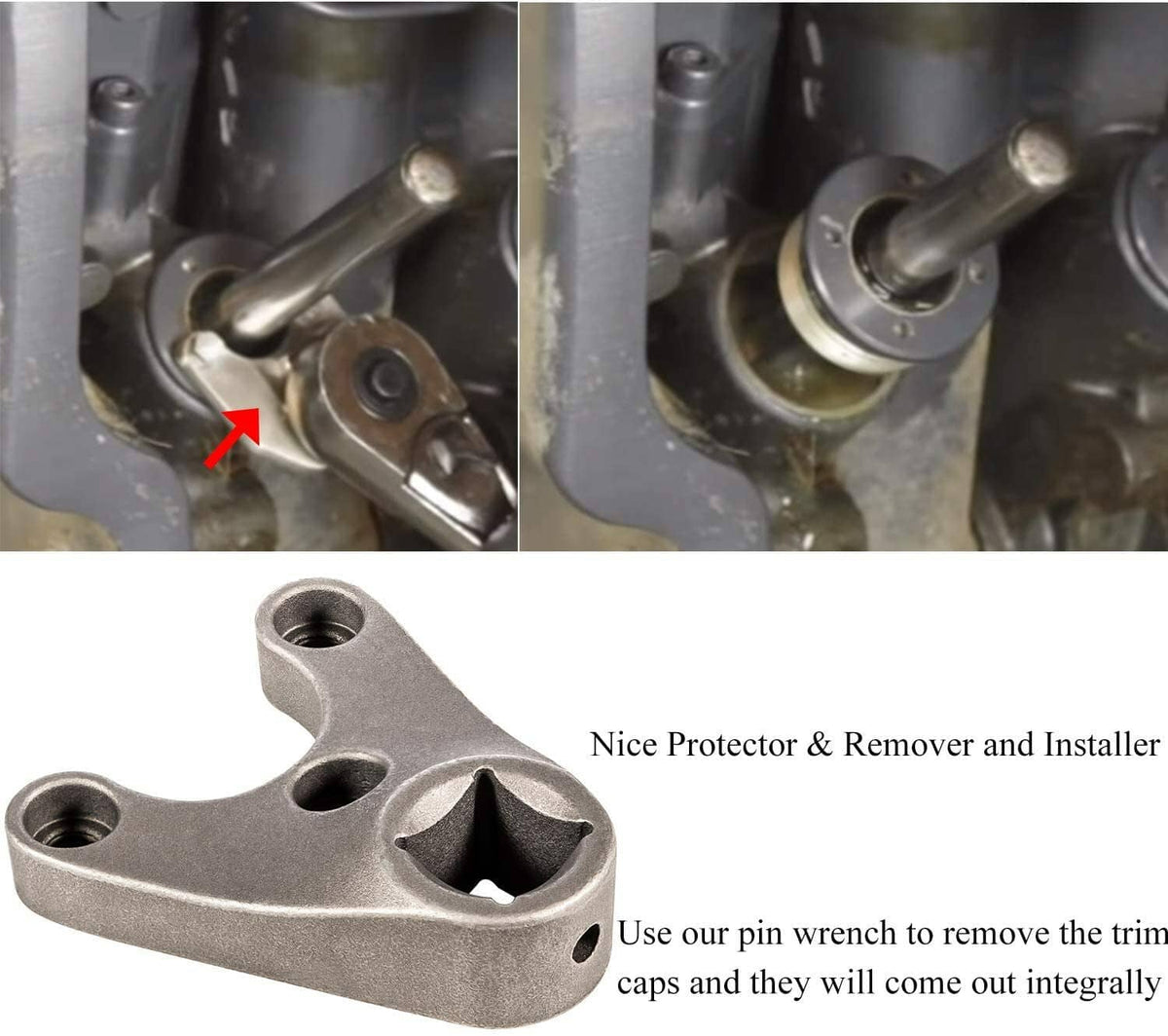 Solid Spare Outboard Trim/Tilt Pin Wrench MT0004-38mmx4mm for Seastar, Four Stroke Yamaha V6
