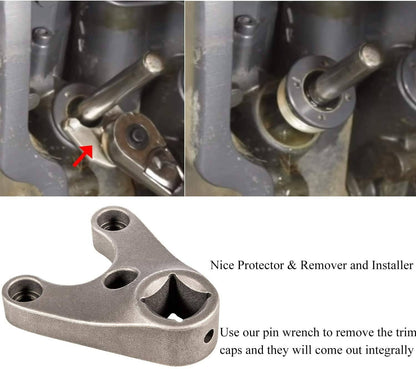 Solid Spare Outboard Trim/Tilt Pin Wrench MT0004-38mmx4mm for Seastar, Four Stroke Yamaha V6