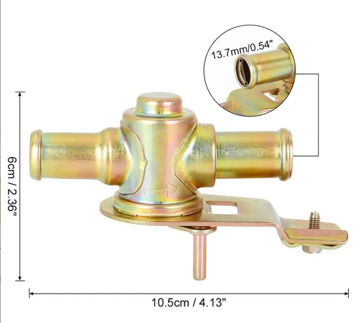Solid Spare Heater Control Valve C3UZ18495A for 64-72 Ford F-250 F-100 68-71 E-300 Econoline