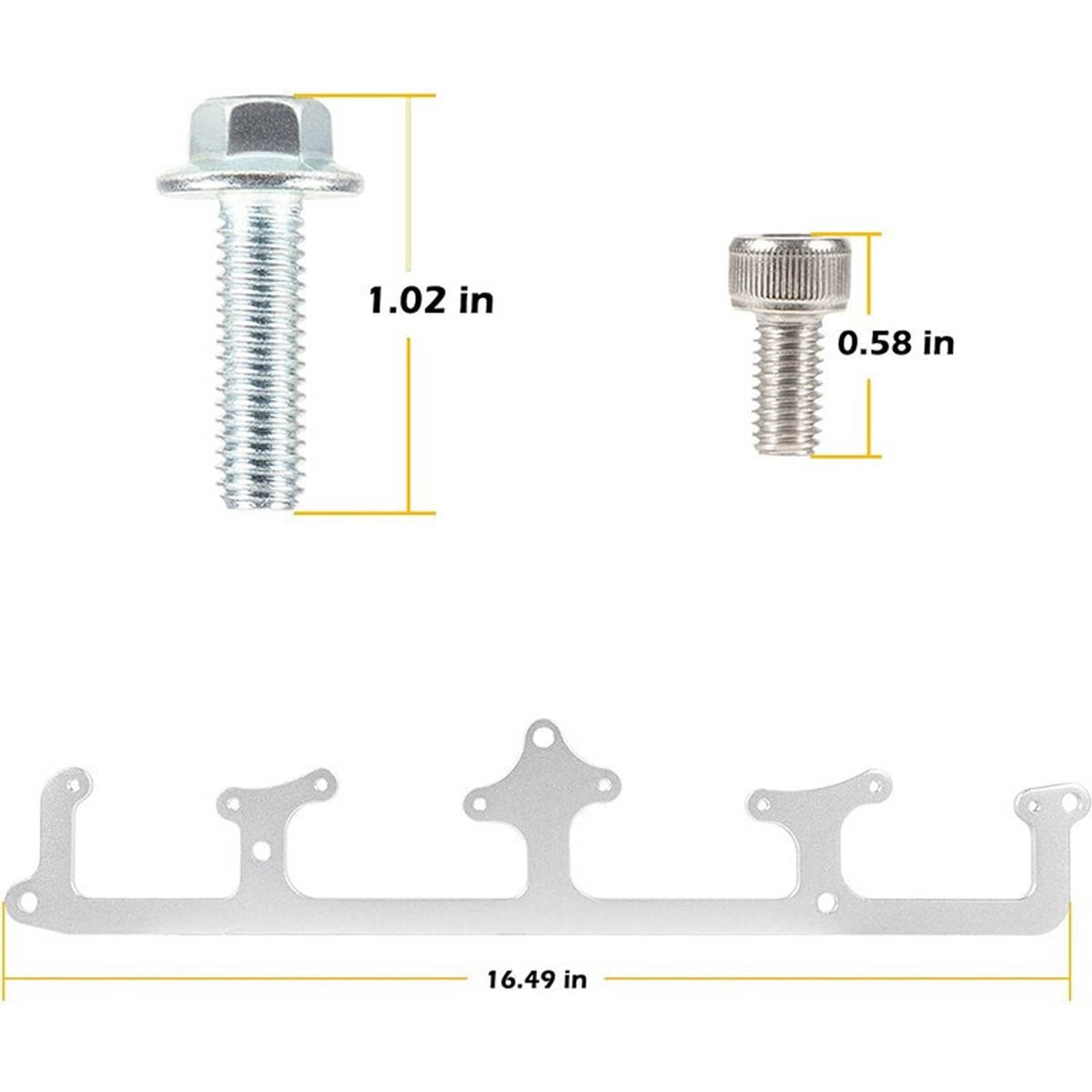 Solidspare Billet Aluminum Coil Brackets for D585 Heat-sink Truck Coils 4.8 5.3 5.7 6.0 LS1
