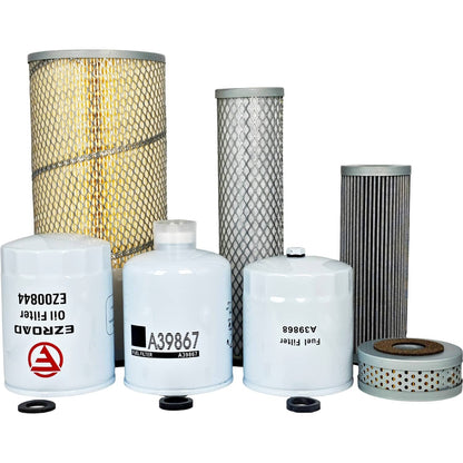 Solid Spare Engine Maintenance Service Filter Kit Fit IH Case 580C with G207D Outer Inner