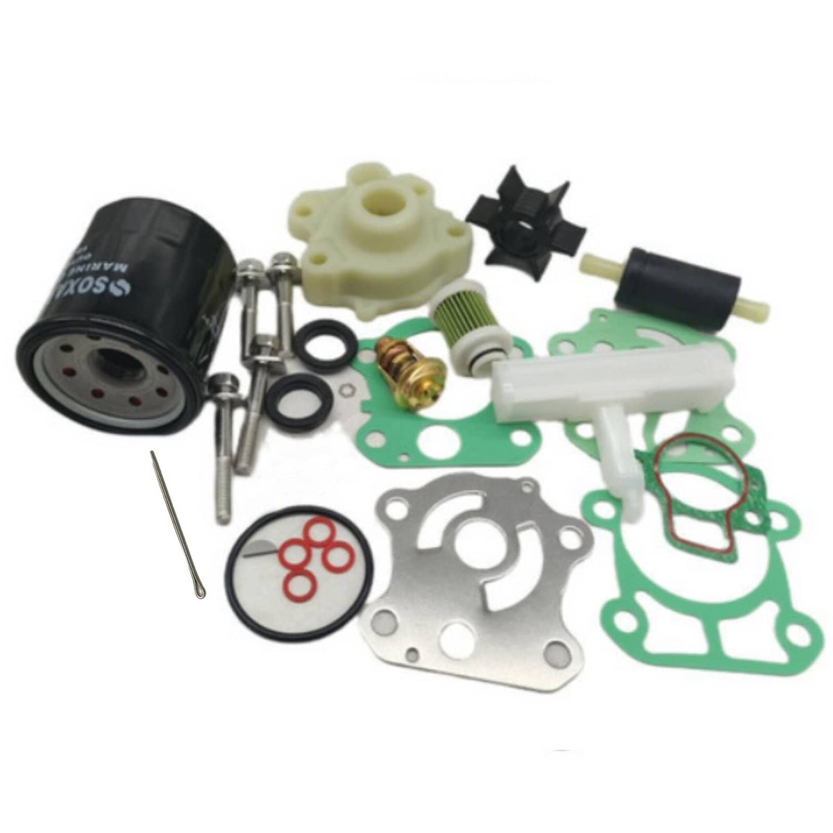 Solid Spare Yamaha 4-Str FT50G FT50J FT60D FT60G Outboard Maintenance Kit w/ Oil Fuel Filter