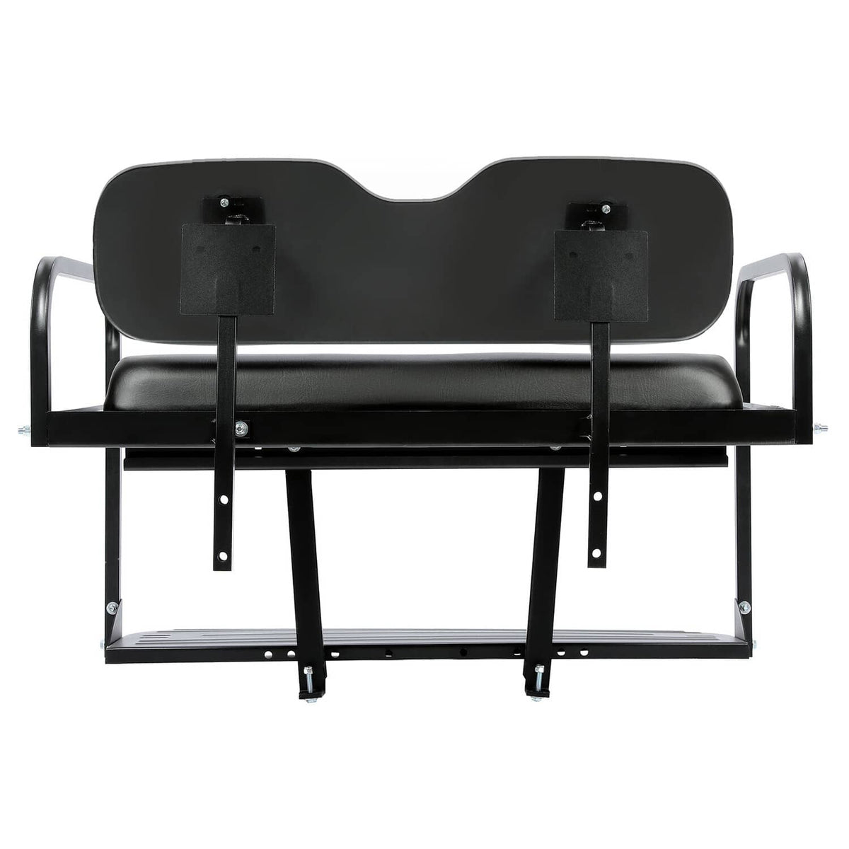 Solidspare Golf Cart Flip Folding Rear Back Seat Kit Black For EZGO Marathon Pre-1994