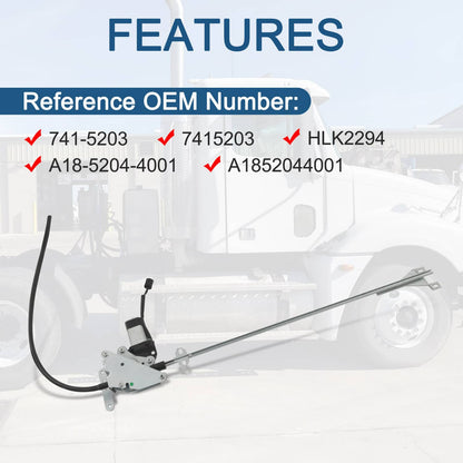 Solidspare Front Right Side Power Window Regulator w/ Motor For Freightliner Century Class